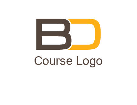 letter B joined with D