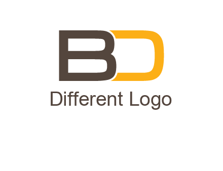 letter B joined with D