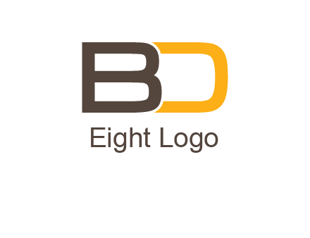 letter B joined with D
