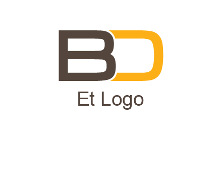 letter B joined with D