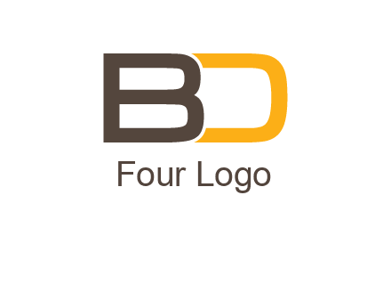 letter B joined with D