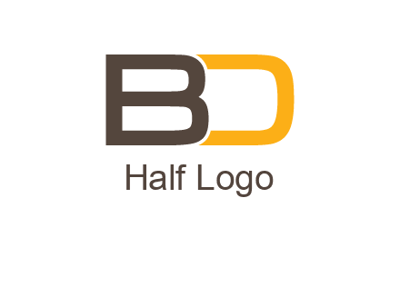 letter B joined with D