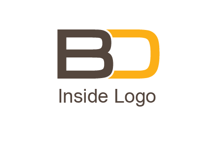 letter B joined with D