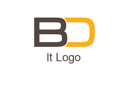 letter B joined with D