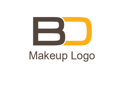 letter B joined with D