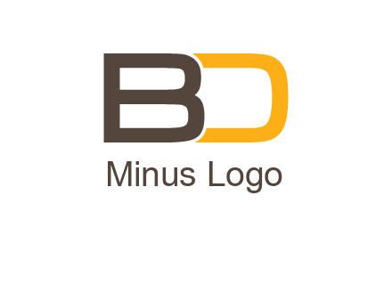 letter B joined with D