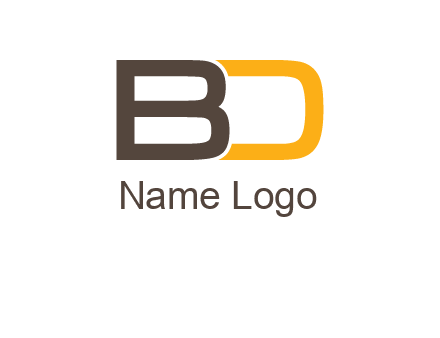 letter B joined with D