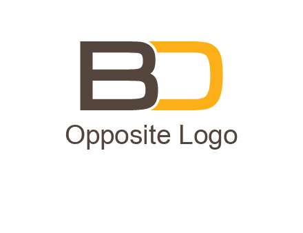 letter B joined with D
