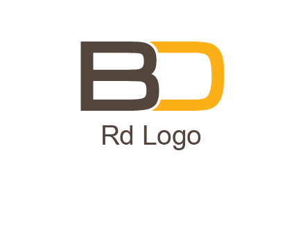 letter B joined with D
