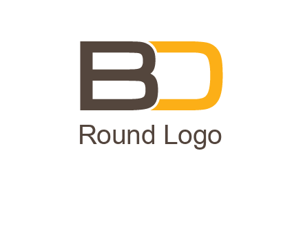 letter B joined with D