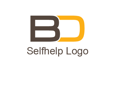 letter B joined with D