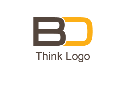 letter B joined with D