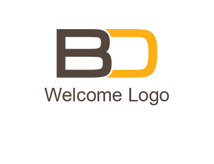letter B joined with D