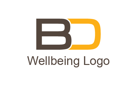 letter B joined with D