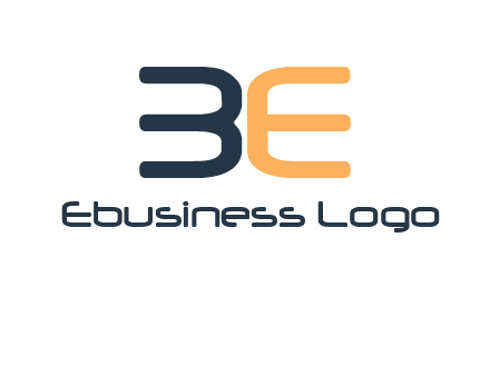 letters B and E logo