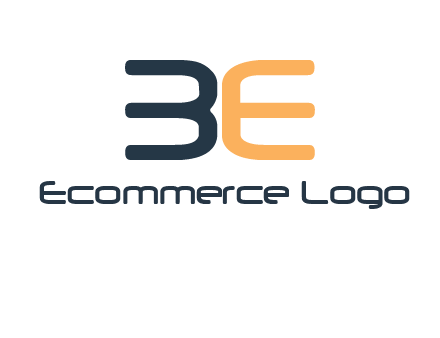 letters B and E logo
