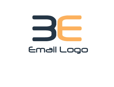 letters B and E logo