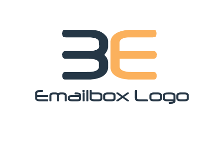letters B and E logo