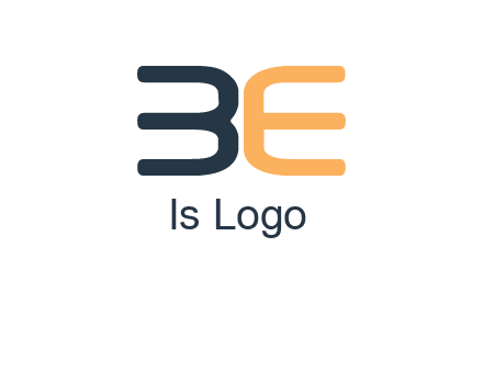 letters B and E logo