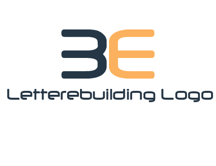 letters B and E logo