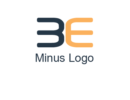 letters B and E logo