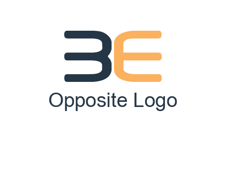 letters B and E logo