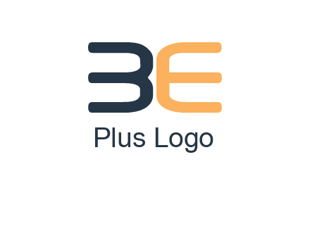 letters B and E logo