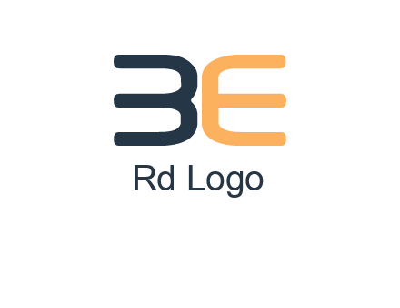 letters B and E logo