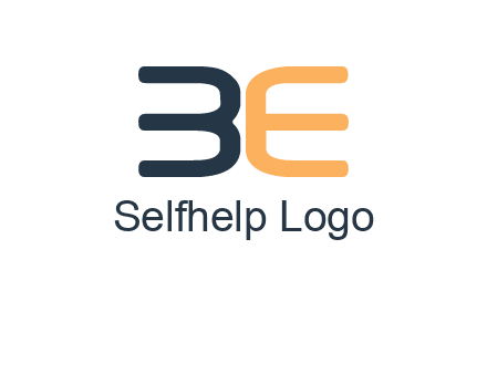 letters B and E logo