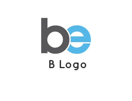 lowercase B and E logo