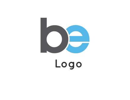 lowercase B and E logo