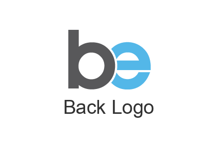 lowercase B and E logo