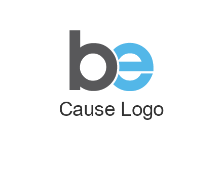 lowercase B and E logo