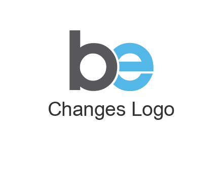 lowercase B and E logo