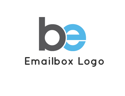 lowercase B and E logo