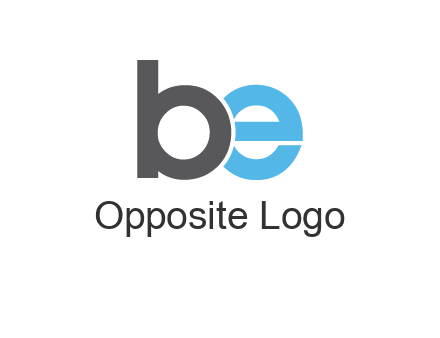 lowercase B and E logo