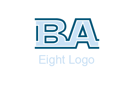 letters B and A