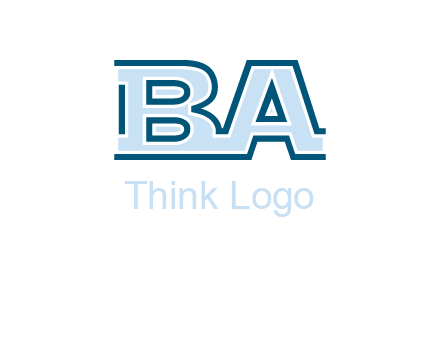 letters B and A