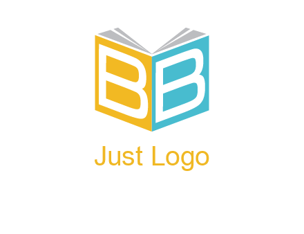 book front and back cover with letter B