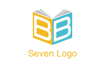 book front and back cover with letter B