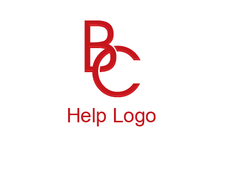 letter B tangled with letter C
