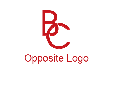 letter B tangled with letter C