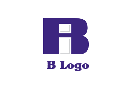 lowercase I inside uppercase B forming an uppercase A