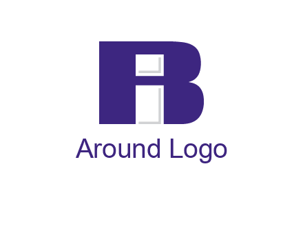 lowercase I inside uppercase B forming an uppercase A