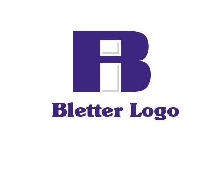 lowercase I inside uppercase B forming an uppercase A