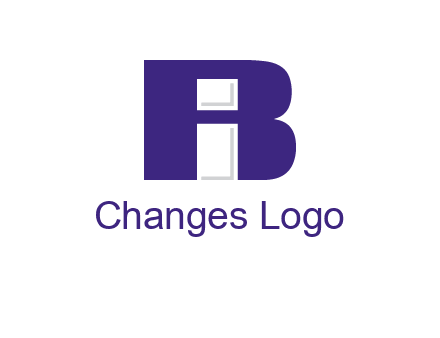 lowercase I inside uppercase B forming an uppercase A