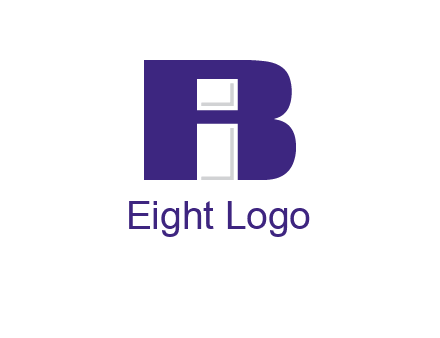 lowercase I inside uppercase B forming an uppercase A