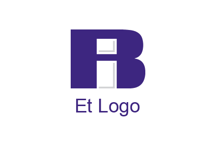 lowercase I inside uppercase B forming an uppercase A