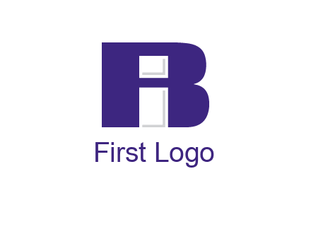 lowercase I inside uppercase B forming an uppercase A