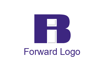 lowercase I inside uppercase B forming an uppercase A